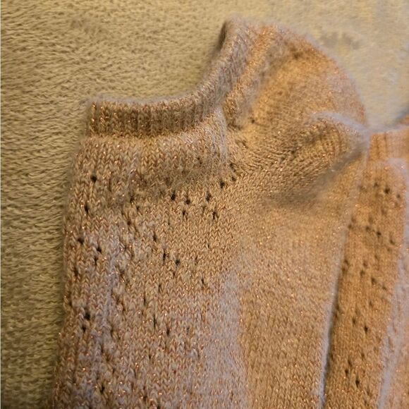 Metallic Pointelle Ankle Socks - Picture 2 of 3